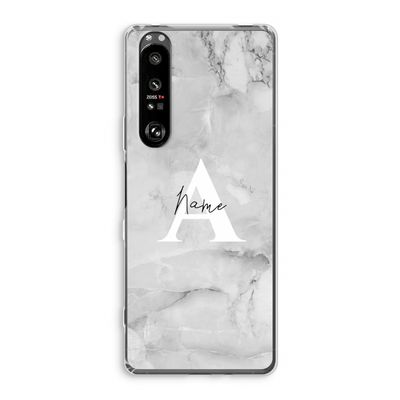 Ivory Marble: Sony Xperia 1 III Transparant Hoesje