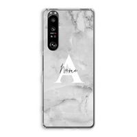 Ivory Marble: Sony Xperia 1 III Transparant Hoesje