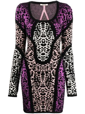 Roberto Cavalli robe courte à imprimé animalier - Tons neutres