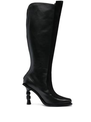Ahluwalia bottines Chikari 110 mm à imprimé zébré - Noir