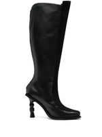 Ahluwalia bottines Chikari 110 mm à imprimé zébré - Noir