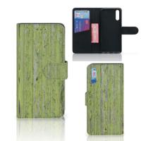 Huawei P20 | Book Style Case | Green Wood