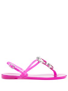 Casadei sandales Jelly à ornements en cristal - Rose