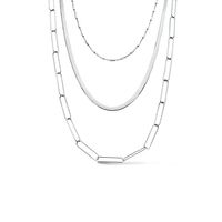 Ketting Multi Omega-Paperclip zilver 5,5 mm 45 cm