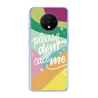 Don't call: OnePlus 7T Transparant Hoesje