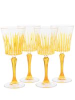 Les-Ottomans lot de quatre verres à vin en cristal - Jaune - thumbnail