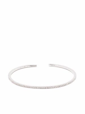 We by WHITEbIRD bracelet Paulette en or blanc 18ct serti de diamants - Argent