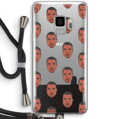 Kanye Call Me?: Samsung Galaxy S9 Transparant Hoesje met koord