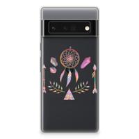 Google Pixel 6 Pro Telefoonhoesje met Naam Boho Dreamcatcher