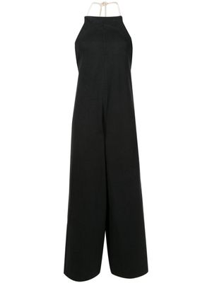Osklen Jumpsuit met halternek - Zwart