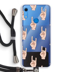 Rock: Huawei Y6s Transparant Hoesje met koord