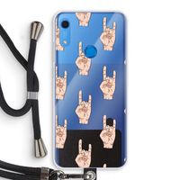 Rock: Huawei Y6s Transparant Hoesje met koord Rock: Huawei Y6s Transparant Hoesje met koord