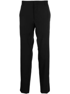 Prada pantalon chino en popeline à taille mi-haute - Noir