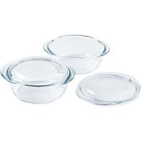 Set di 2 casseruole - PYREX - Vetro - Rotondo - 1,6 L