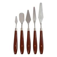 Creativ Company Paletmessen set, l: 17-23 cm, b: 1,5-2,5 cm, 5 stuk/ 1 doos