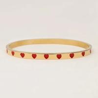 'My Jewellery - Bangle met Rode Hartjes - Goudkleurig' kopen? | FOR YOU GIFTS