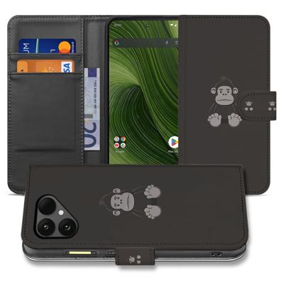 Gorilla Bruin Design Fairphone 6 | Bookcase Hoesje met Pasjes en Volledige Bescherming