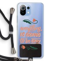 Optimistic flower girl: Xiaomi Mi 11 Lite Transparant Hoesje met koord
