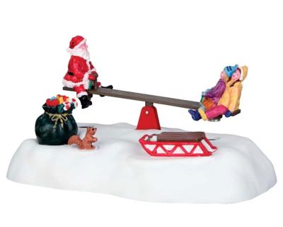 Kerstfiguur Santa seesaws b/o (4.5v) Lemax - Lemax Kerstfiguur Santa seesaws b/o (4.5v) Lemax - Lemax
