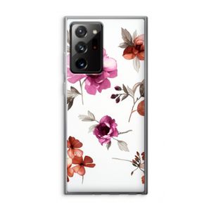 Geschilderde bloemen: Samsung Galaxy Note 20 Ultra / Note 20 Ultra 5G Transparant Hoesje