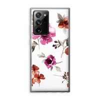 Geschilderde bloemen: Samsung Galaxy Note 20 Ultra / Note 20 Ultra 5G Transparant Hoesje