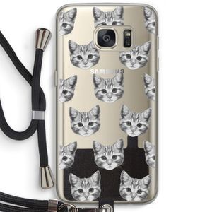 Kitten: Samsung Galaxy S7 Transparant Hoesje met koord