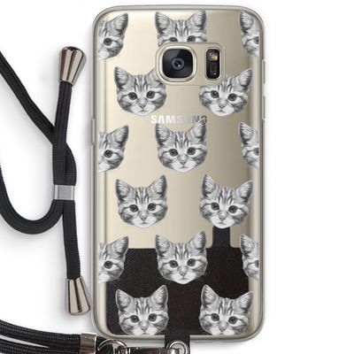 Kitten: Samsung Galaxy S7 Transparant Hoesje met koord