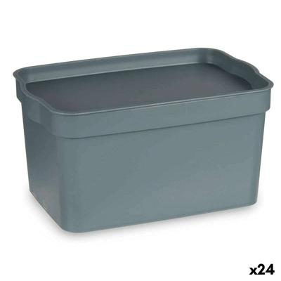 Multi-functionele Kist Kipit Grijs Plastic 2,3 L (24 Stuks)