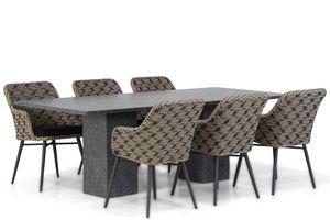 Lifestyle Crossway/Graniet 220 cm dining tuinset 7-delig