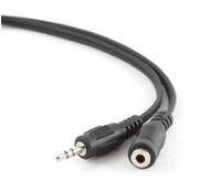Gembird 1.5 m, 3.5mm/3.5mm, M/F audio kabel 1,5 m Zwart - thumbnail