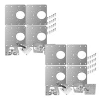 Malatec Meubel scharnier reparatieset - 8x stuks - incl. bevestiging - 9 x 9 cm