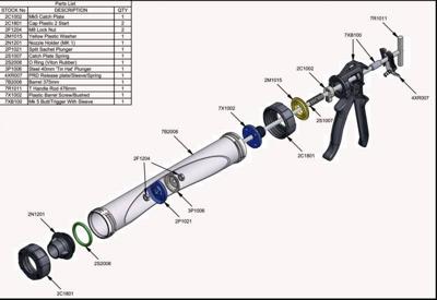 KitXpert Onderdeel MK5 Kitspuit 2P1021