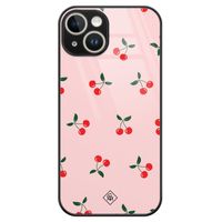 iPhone 14 glazen hardcase - Kersjes