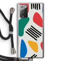 Illustratieve pop 1: Samsung Galaxy Note 20 / Note 20 5G Transparant Hoesje met koord