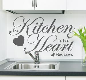 Muursticker keuken heart quote