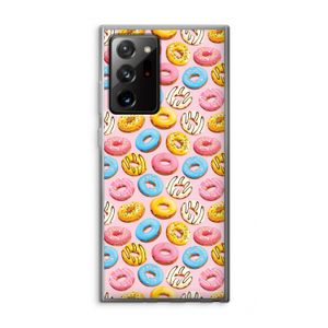 Pink donuts: Samsung Galaxy Note 20 Ultra / Note 20 Ultra 5G Transparant Hoesje