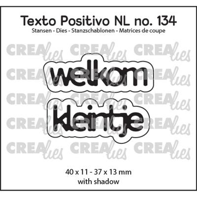 Crealies • texto positivo snijmal welkom kleintje