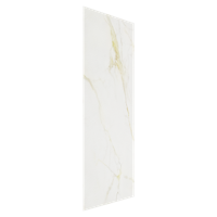 Balmani Impress douchewandpaneel 90 x 240 cm composiet witte marmer look rock structuur