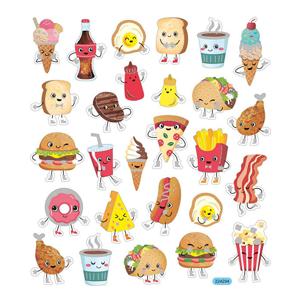 Creativ Company Stickers fast food, 1 vel