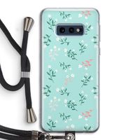 Small white flowers: Samsung Galaxy S10e Transparant Hoesje met koord