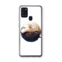 Yin Yang Wolves: Samsung Galaxy A21s Transparant Hoesje Yin Yang Wolves: Samsung Galaxy A21s Transparant Hoesje