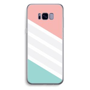 Strepen pastel: Samsung Galaxy S8 Plus Transparant Hoesje