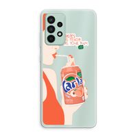 Peach please!: Samsung Galaxy A52s 5G Transparant Hoesje