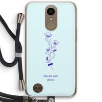Bloom with grace: LG K10 (2017) Transparant Hoesje met koord