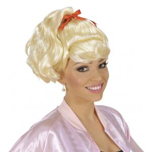 Verkleed pruik Sandy - blond haar - damespruik - Sweet Sandy - Carnaval