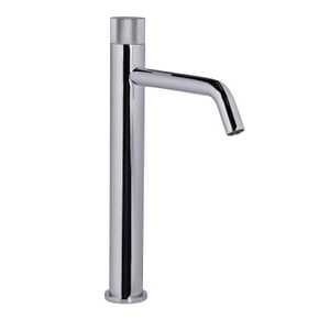 Wastafelkraan Blue Label Brondby Facet | Opbouw | Mengkraan | Hoog model | 1-hendel | Rond | Chroom