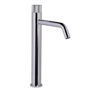 Wastafelkraan Blue Label Brondby Facet | Opbouw | Mengkraan | Hoog model | 1-hendel | Rond | Chroom