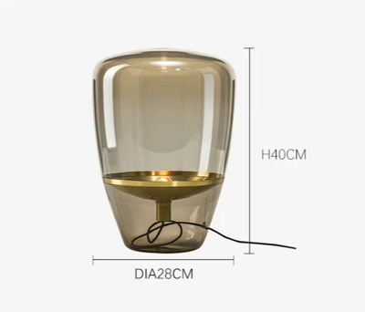 AuroraGlow - Scandinavische Designer Glazen Tafellamp LED