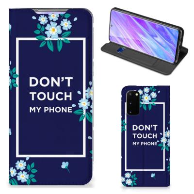 Samsung Galaxy S20 Design Case Flowers Blue DTMP Samsung Galaxy S20 Design Case Flowers Blue DTMP