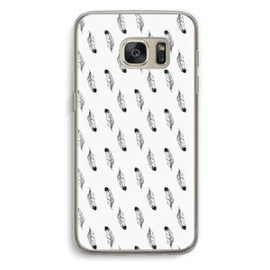 Pluimen: Samsung Galaxy S7 Transparant Hoesje